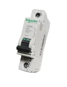 Schneider 24248 interruptor magnetotérmico 1p 63a 6k c 1 módulo c60